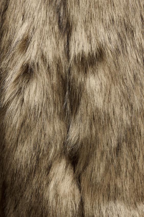 EXTRA-LONG FAUX FUR COAT