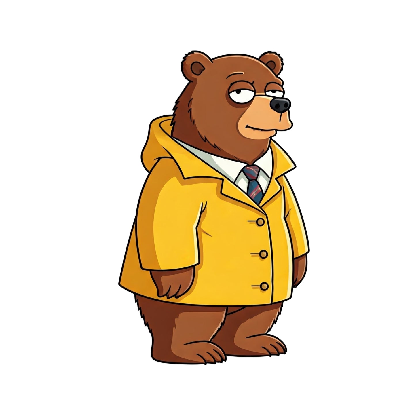Bob in his yellow raincoat.