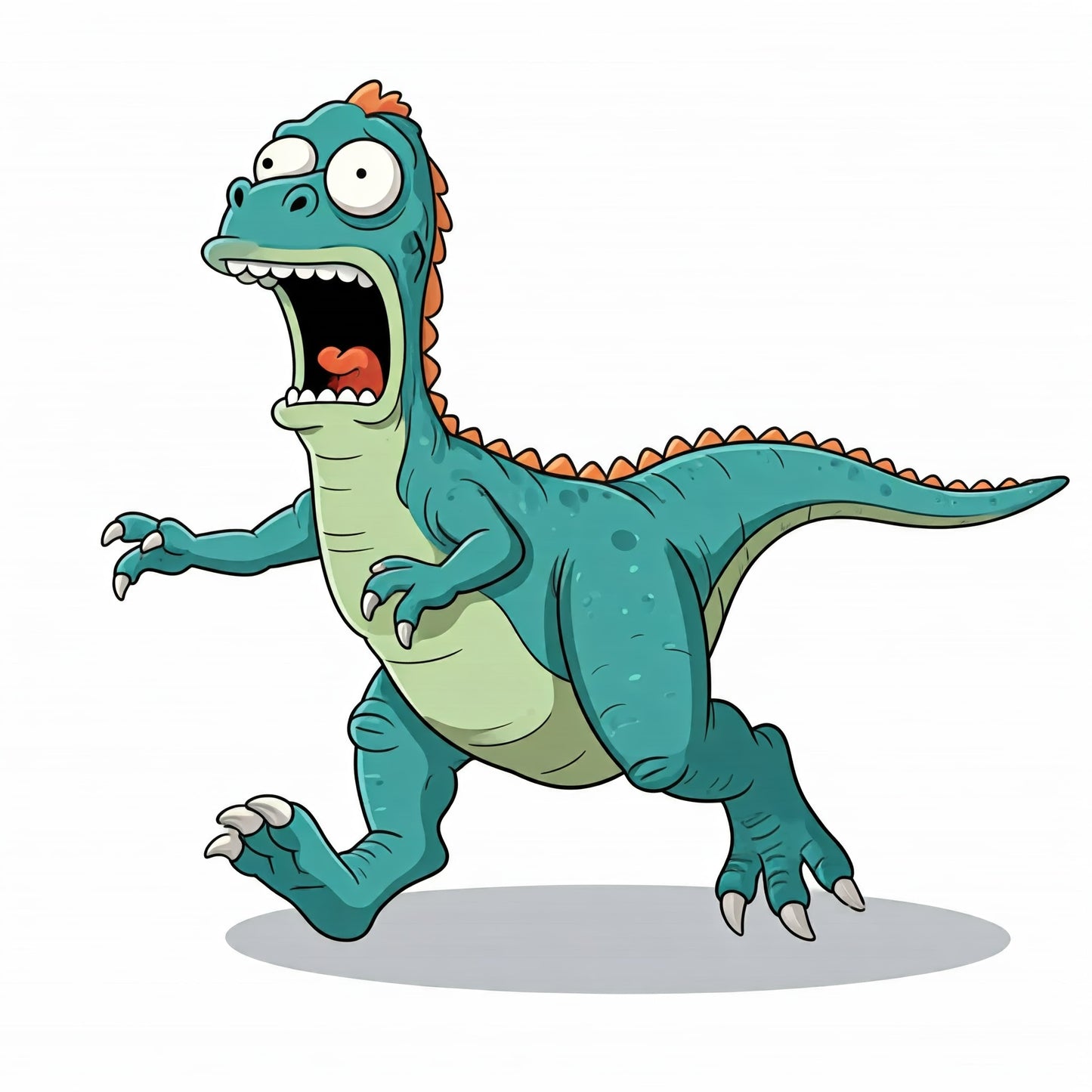 A frightened dinosaur Limited Edition Print