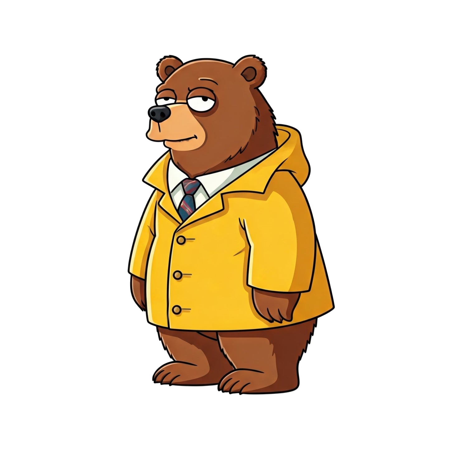 Bob in his yellow raincoat.